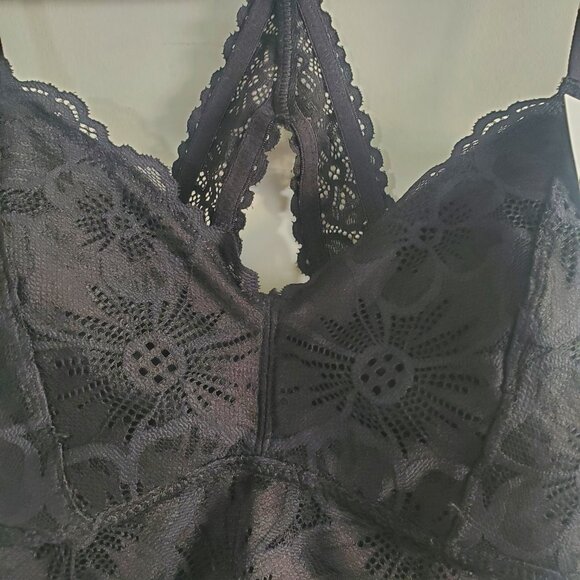 No Boundaries Lace Bralette Small Black Fairy Goth Whimsygoth - Picture 3 of 10